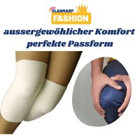 Kniewärmer aus Angora und Wolle